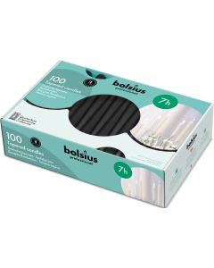 Tapered candle (2 boxes of 100) Black Professional