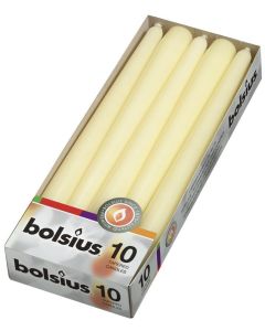 Tapered candle 245/24 (12 boxes of 10) Ivory