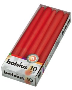 Tapered candle 245/24 (12 boxes of 10) Red